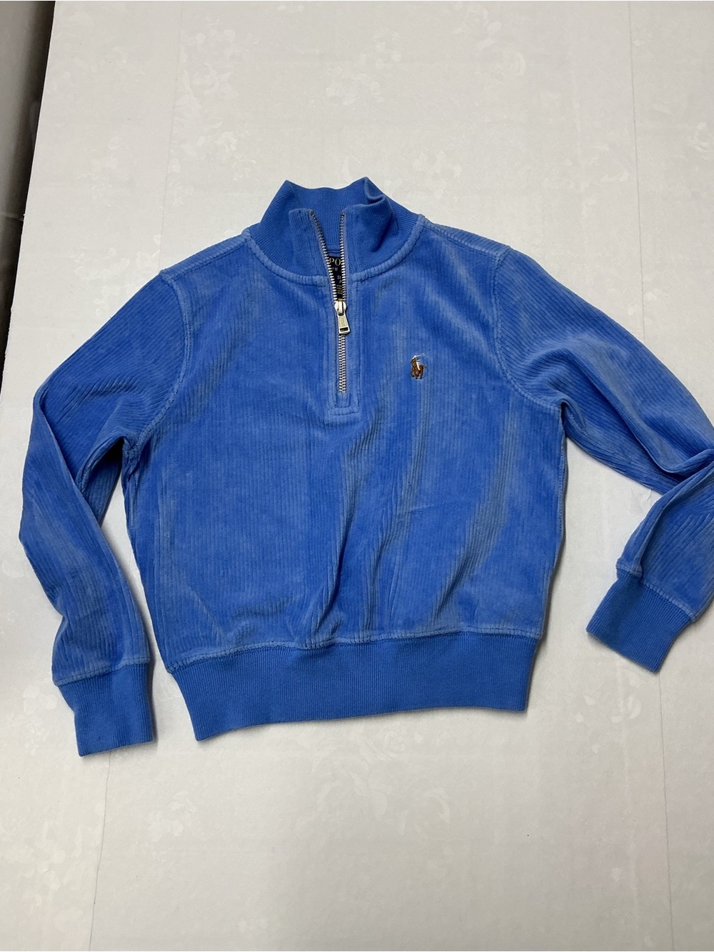 Polo by Ralph Lauren Royal Blue Corded Half-Zip Pullover